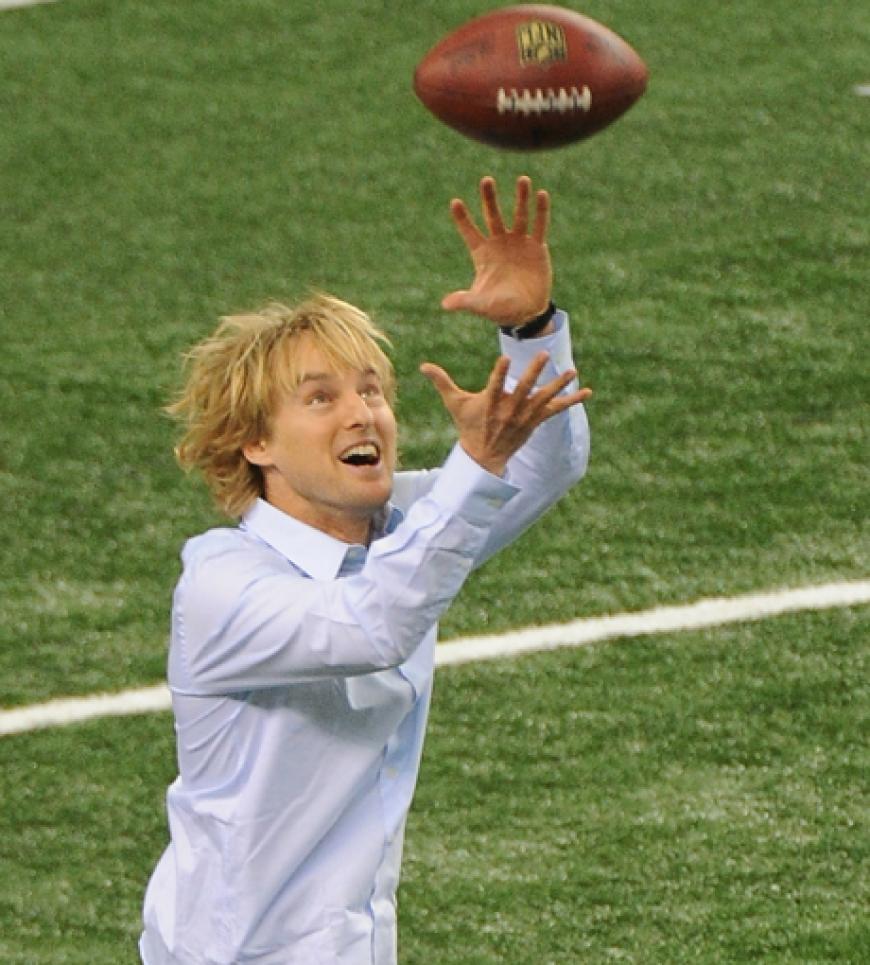 Hatte offensichtlich viel Spaß - auch auf dem Spielfeld: Hollywood-Star Owen Wilson