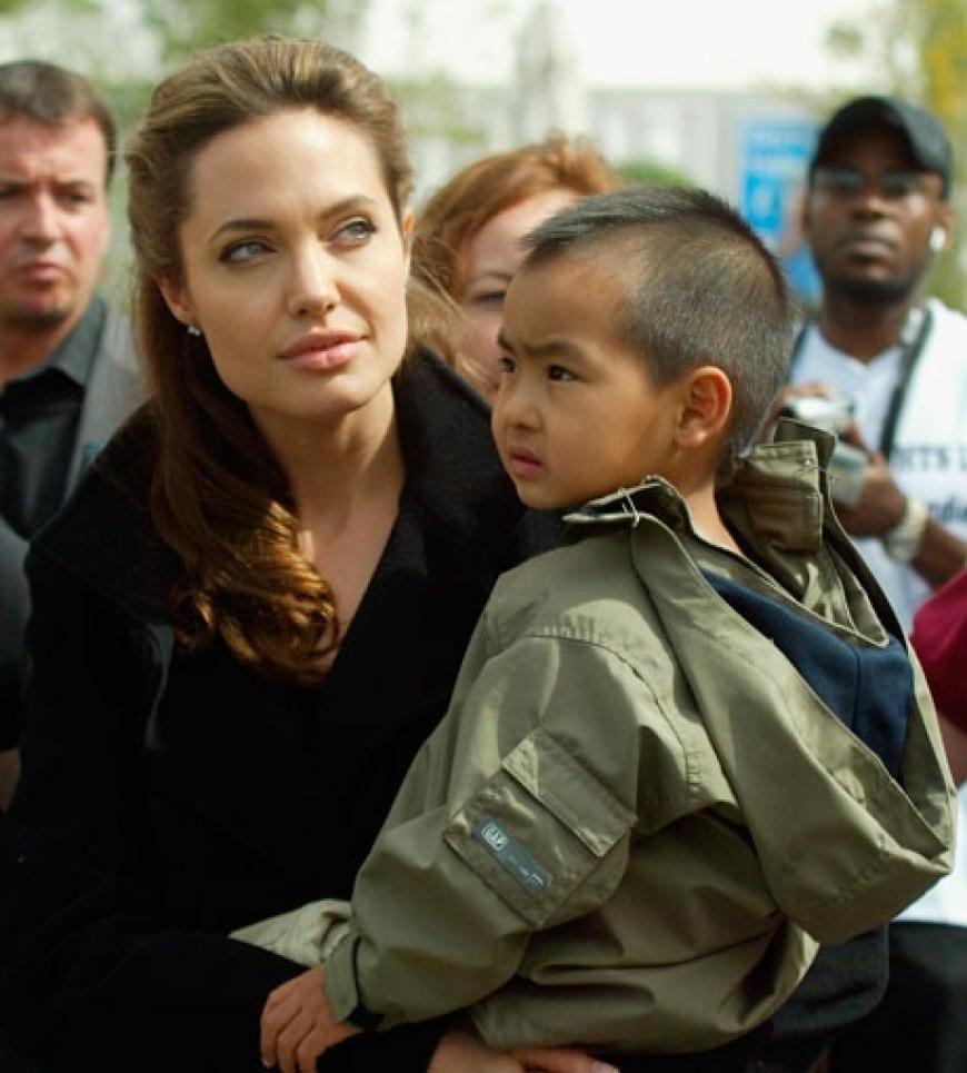 Angelina und ihr Söhnchen Maddox. Inzwischen ist er schon acht Jahre