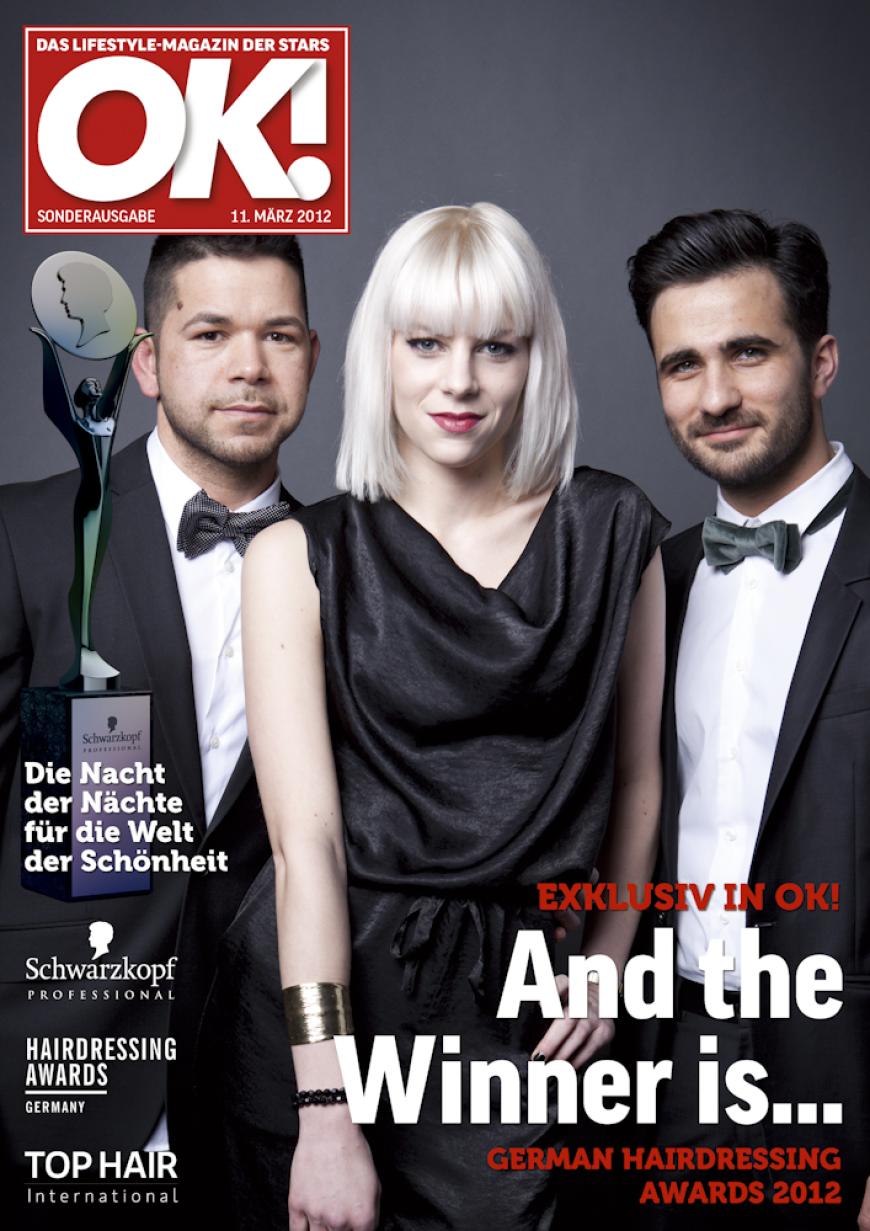 Einmal im Leben das Cover der OK! zieren! Für die Gäste des „German Hairdressing Award 2012“ wurde dieses Traum Wirklichkeit. Jeder Gast des Gala-Abends konnte an einem persönlichen OK! Fotoshooting teilnehmen - und die tollen Ergebnisse sehen Sie hier! Viel Spaß beim Durchklicken!