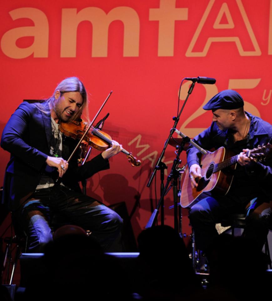 Wow! Der deutsche Star-Geiger David Garrett performte live vor dem exklusiven Publikum