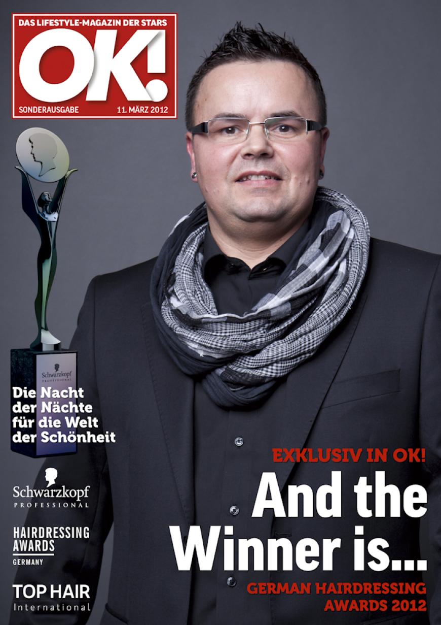 Einmal im Leben das Cover der OK! zieren! Für die Gäste des „German Hairdressing Award 2012“ wurde dieses Traum Wirklichkeit. Jeder Gast des Gala-Abends konnte an einem persönlichen OK! Fotoshooting teilnehmen - und die tollen Ergebnisse sehen Sie hier! Viel Spaß beim Durchklicken!