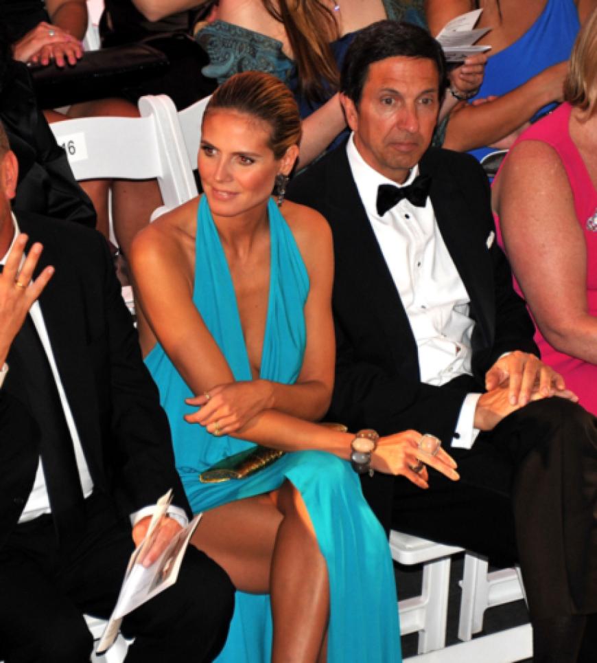 Heidi Klum schaute sich die Show aufmerksam an