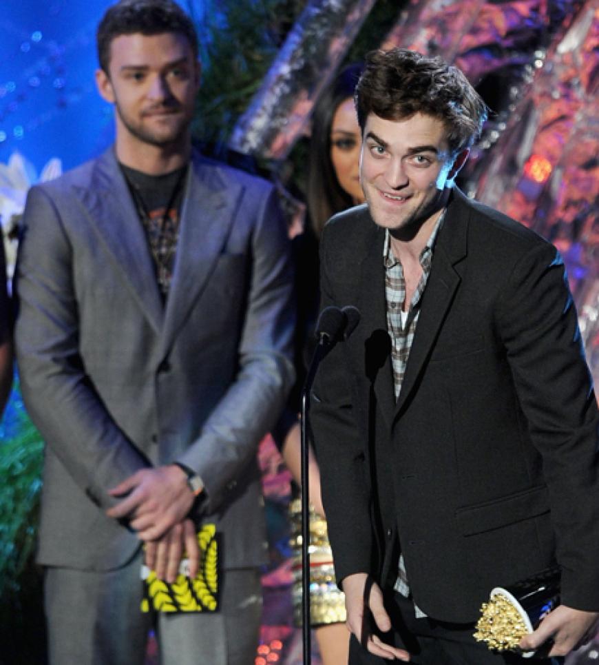 Zwei Traummänner auf einer Bühne: Justin Timberlake und Robert Pattinson