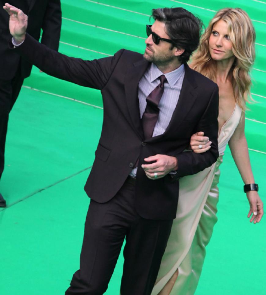 Schauspieler Patrick Dempsey mit Ehefrau Jill Fink