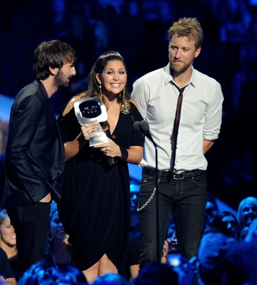 Freuten sich über ihren Preis: Lady Antebellum
