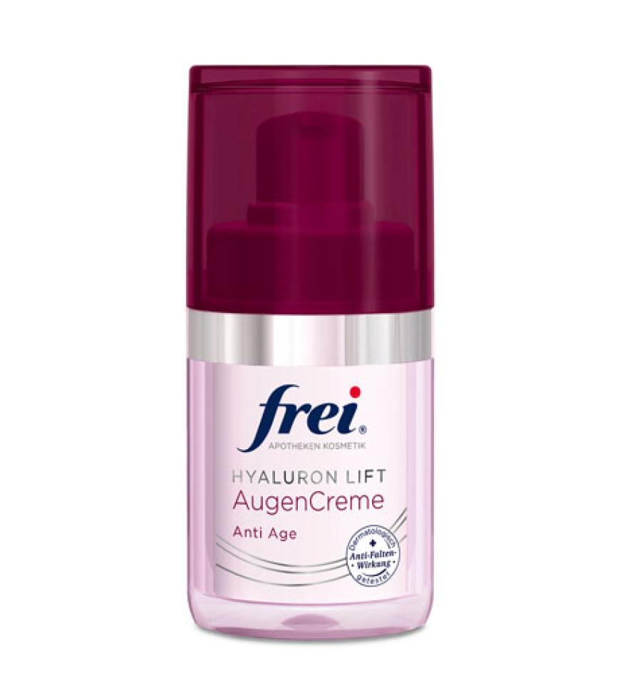 Diese Anti Age Serie arbeitet mit einem patentierten Kollagenschutz und Hyaluronsäure in verschiedenen Molekulargrößen. Die Augencreme ist besonders sanft und mindert Fältchen langfristig.