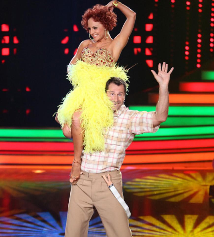 Witzige Show:´ Lars Riedel und Marta Arndt