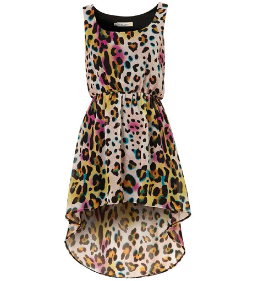 Animalisch! Minikleid mit Leo-Print über topshop.com, ca. 60 Euro