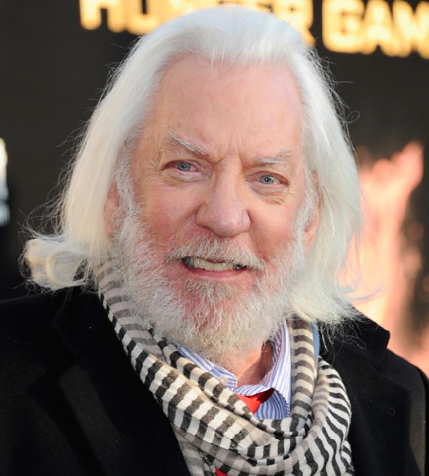 Ergatterte ebenfalls eine Rolle im Film: Donald Sutherland spielt