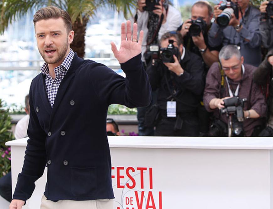 Das Blitzlichtgewitter machte ihm nichts aus: Justin Timberlake in Cannes