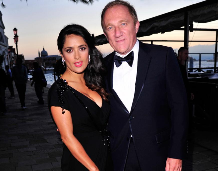 Gemeinsam mit ihrem Gatten Francois-Henri Pinault besuchte sie den