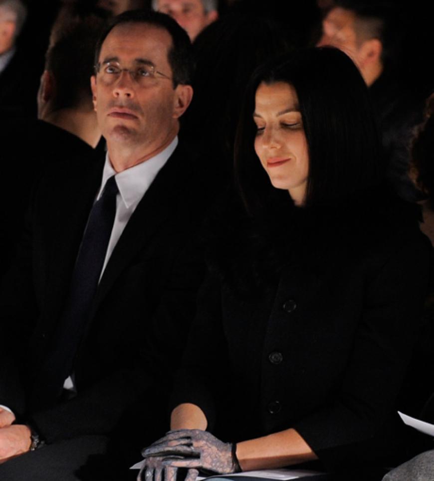 Comedian Jerry Seinfeld brachte seine Frau Jessica mit
