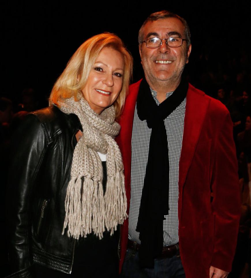 Auch Sabine Christiansen und ihr Mann Nobert Medus ließen sich die Schumacher-Show nicht entgehen