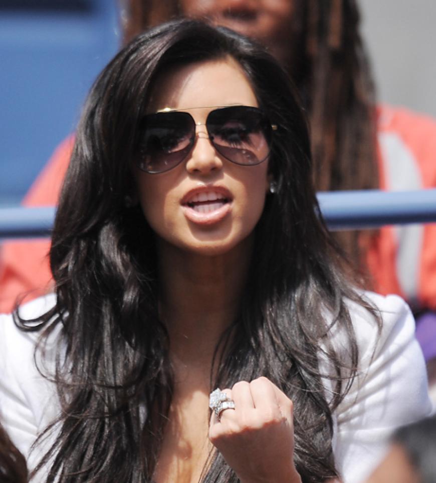 Verfolgt das Spiel aufmerksam: Kim Kardashian