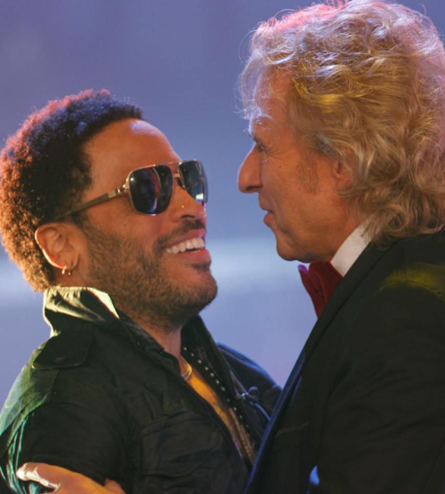Mr. Cool-Guy: Lenny Kravitz wollte Gottschalks letzte Show nicht verpassen