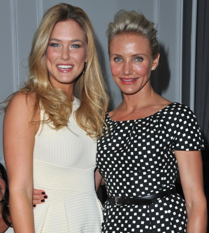 Diese beiden Damen strahlten: Model Bar Refaeli und Cameron Diaz