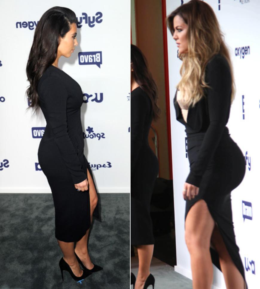 Die Kardashians! Im Vergleich zu Khloes sieht Kims Hintern fast klein aus...