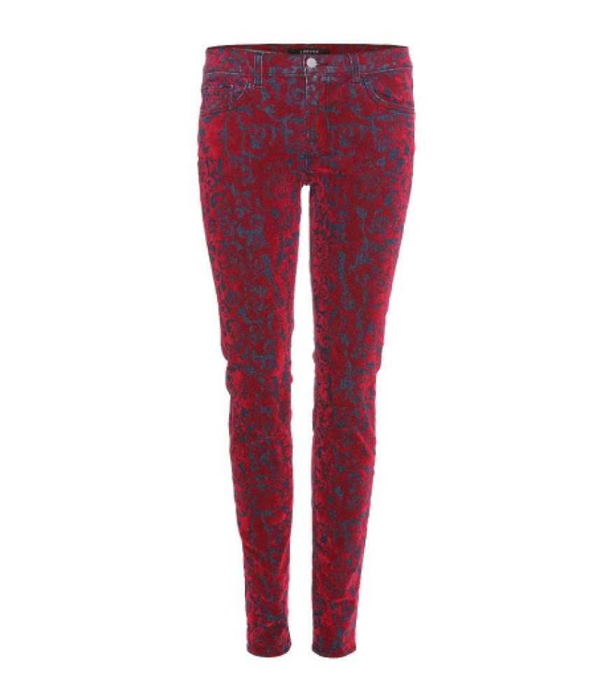 Barock-Look mit rotem Samt überzogen von J Brand über mytheresa.com, ca. 350 Euro