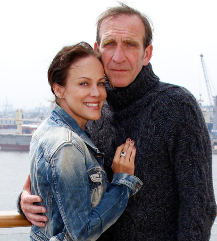 Sonja Kirchberger kuschelte sich an Jochen Nickel