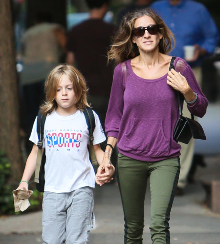 Eingespieltes Team: Sarah Jessica Parker bringt Sohnemann James Wilkie zur Schule