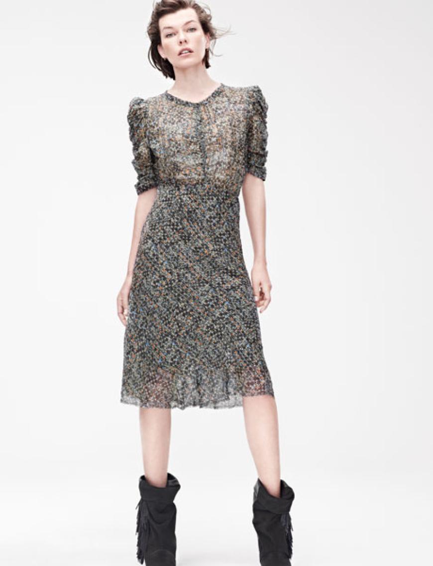 Seidenkleid 99 Euro und Lederstiefel 199 Euro
