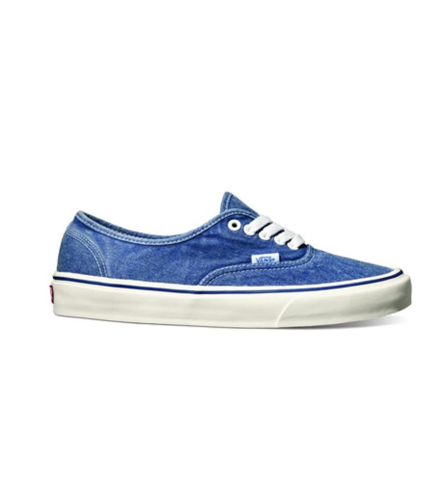 20. September 2012: In einer Denim-Week dürfen Jeans-Schuhe natürlich nicht fehlen. Diese coolen Sneaker sind von Vans, ca. 70 Euro