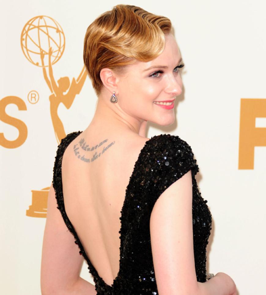 Auch von hinten sehr hübsch: die Robe von Evan Rachel Wood