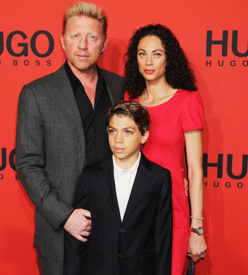 Boris und Lilly Becker. Boris' Sohn Elias ist momentan auch immer mit dabei