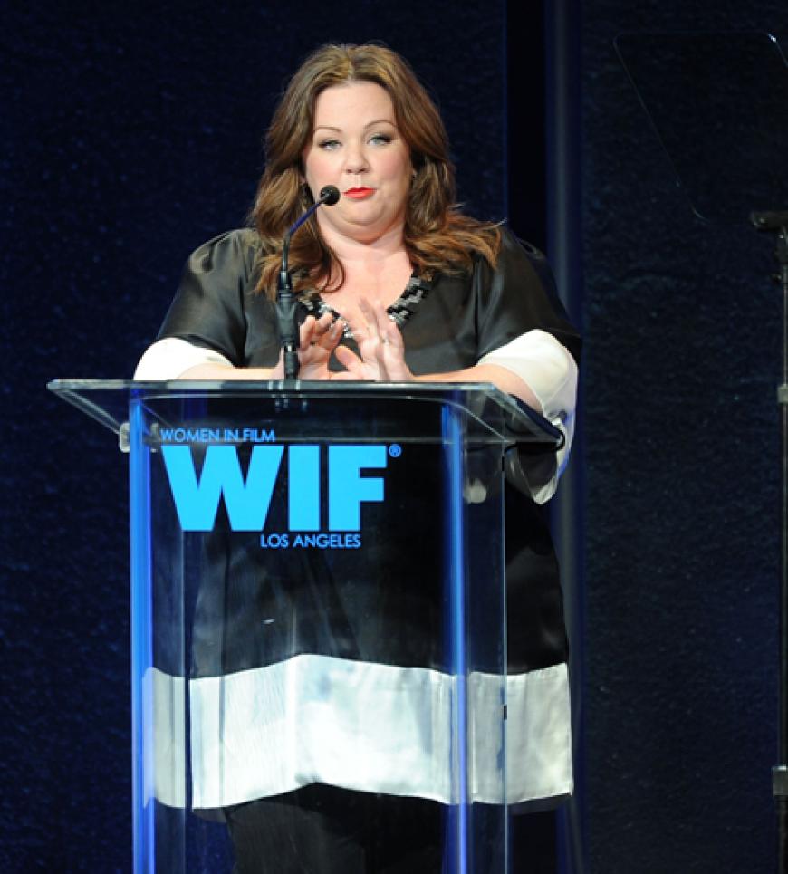 Gastgeberin Melissa McCarthy sprach ebenfalls einige schöne Worte zum Publikum