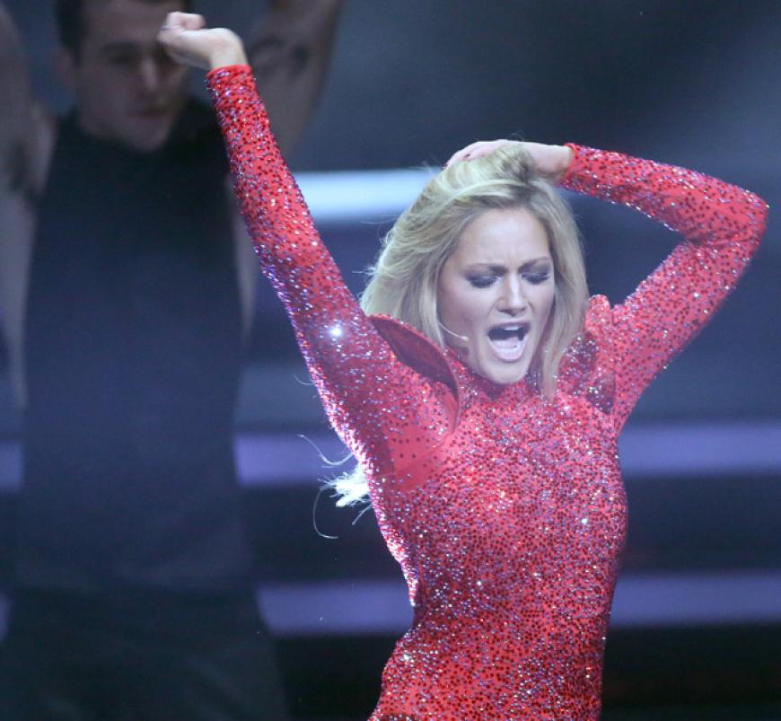 Aufgetreten ist die hübsche Schlager-Blondine auch´