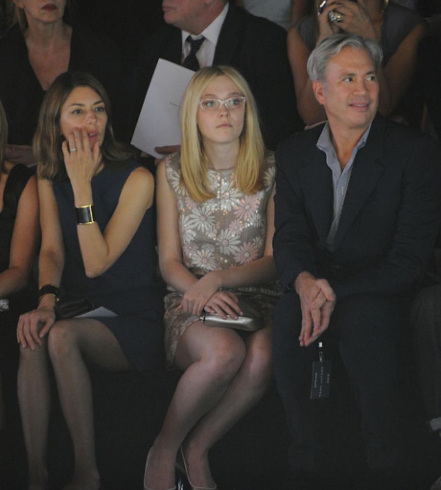 Famous Frontrow: Sofia Coppola, Dakota Fanning und Robert Duffy