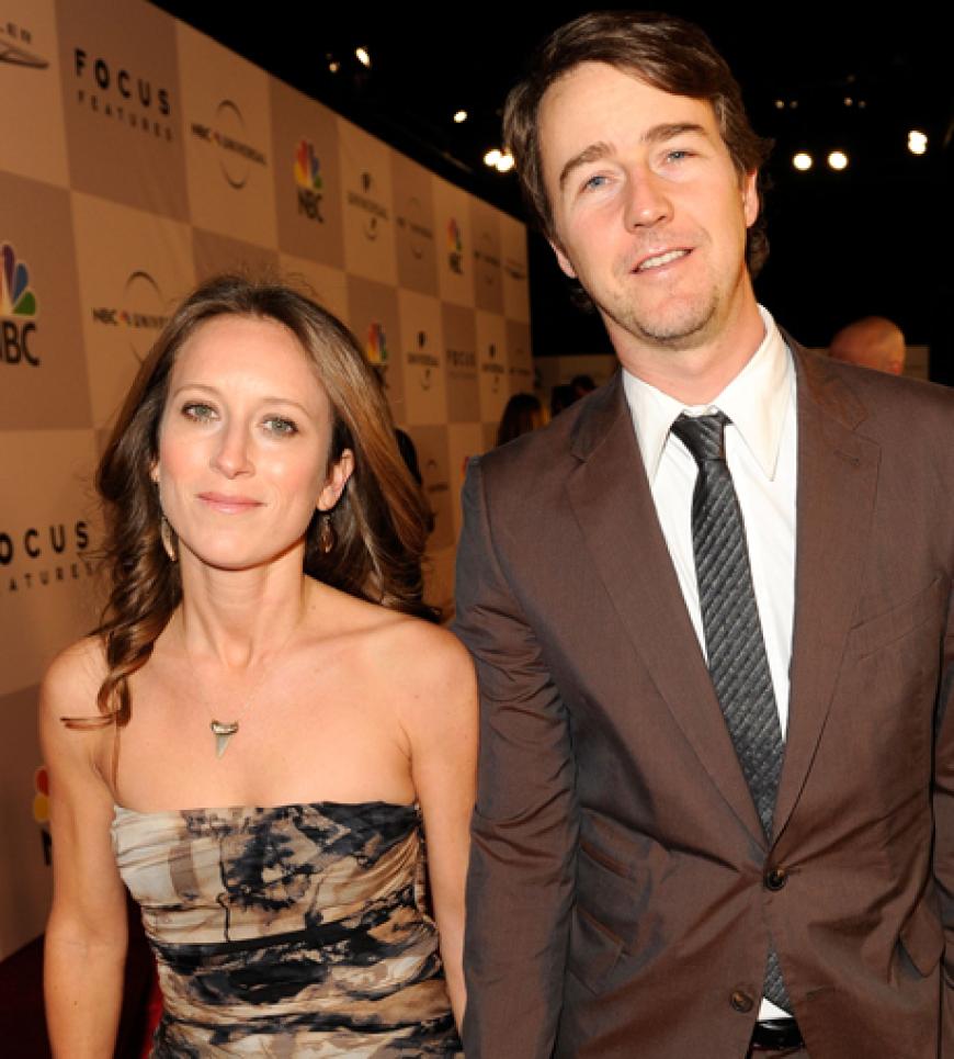 Edward Norton mit Ehefrau Shauna Robertson