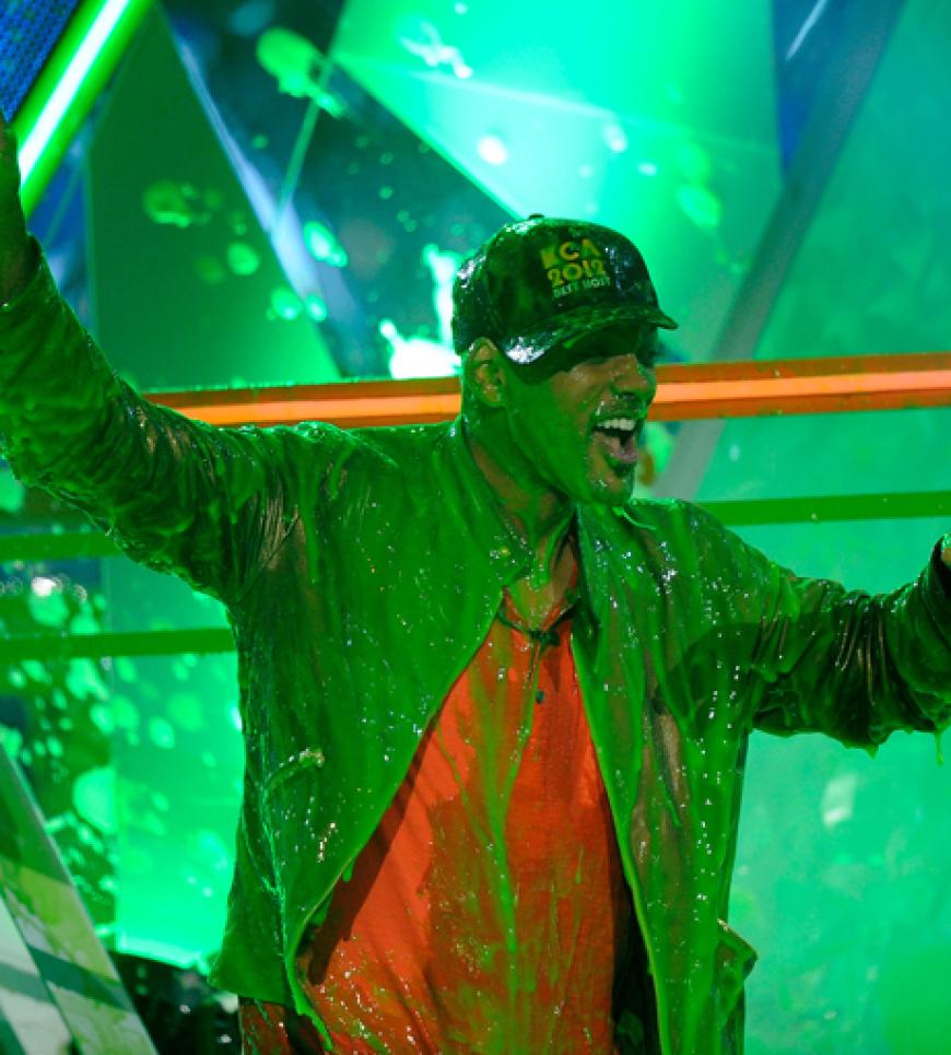 Und auch für Schauspieler Will Smith gabs eine fiese Schleimdusche