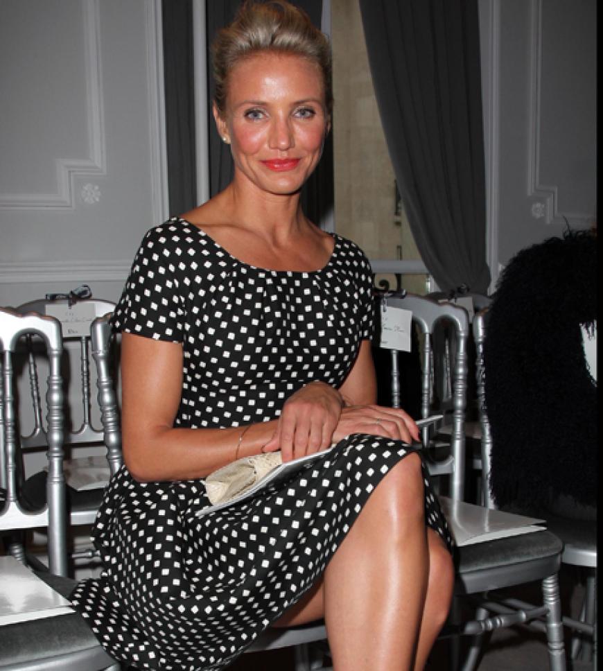 Cameron Diaz bei der Show von Dior
