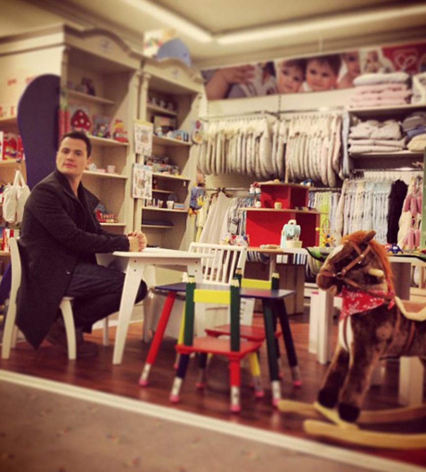 Papa in spe: Rocco beim Babysachen Shoppen