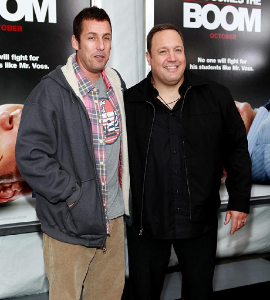 Nicht nur gute Kollegen, sondern auch gute Kumpels: Kevin James und Adam Sandler spielten schon in