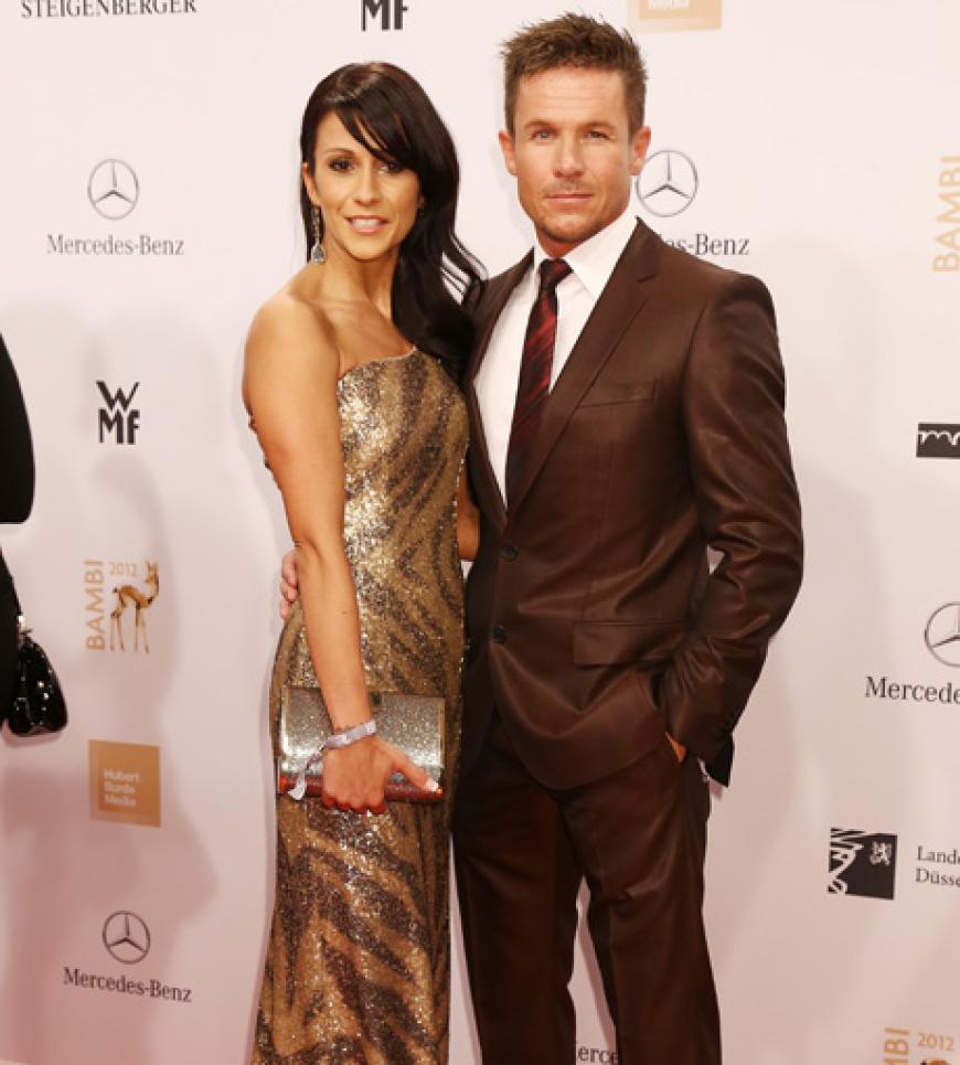 Felix Baumgartner mit seiner Frau Nicole Oettl