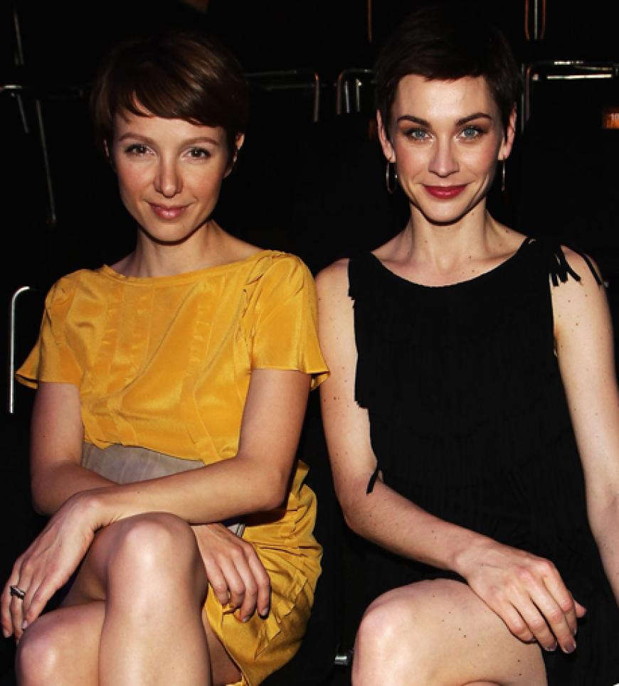Die Strenesse Blue Show lockte einige prominente Damen an, wie zum Beispiel Julia Koschitz, Christiane Paul