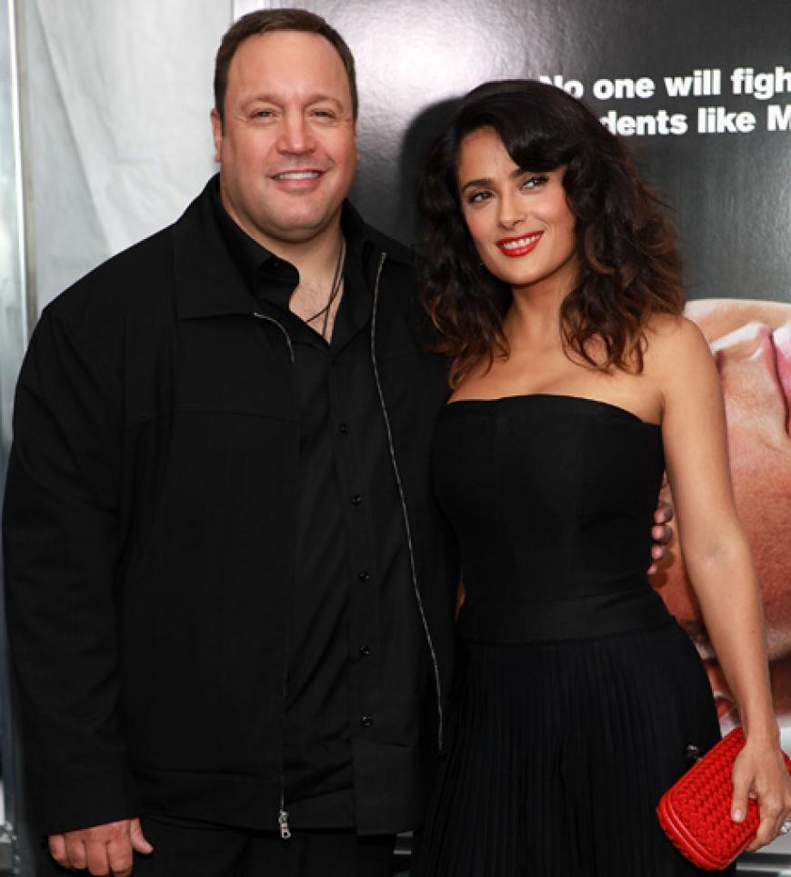Kevin James und Salma Hayek