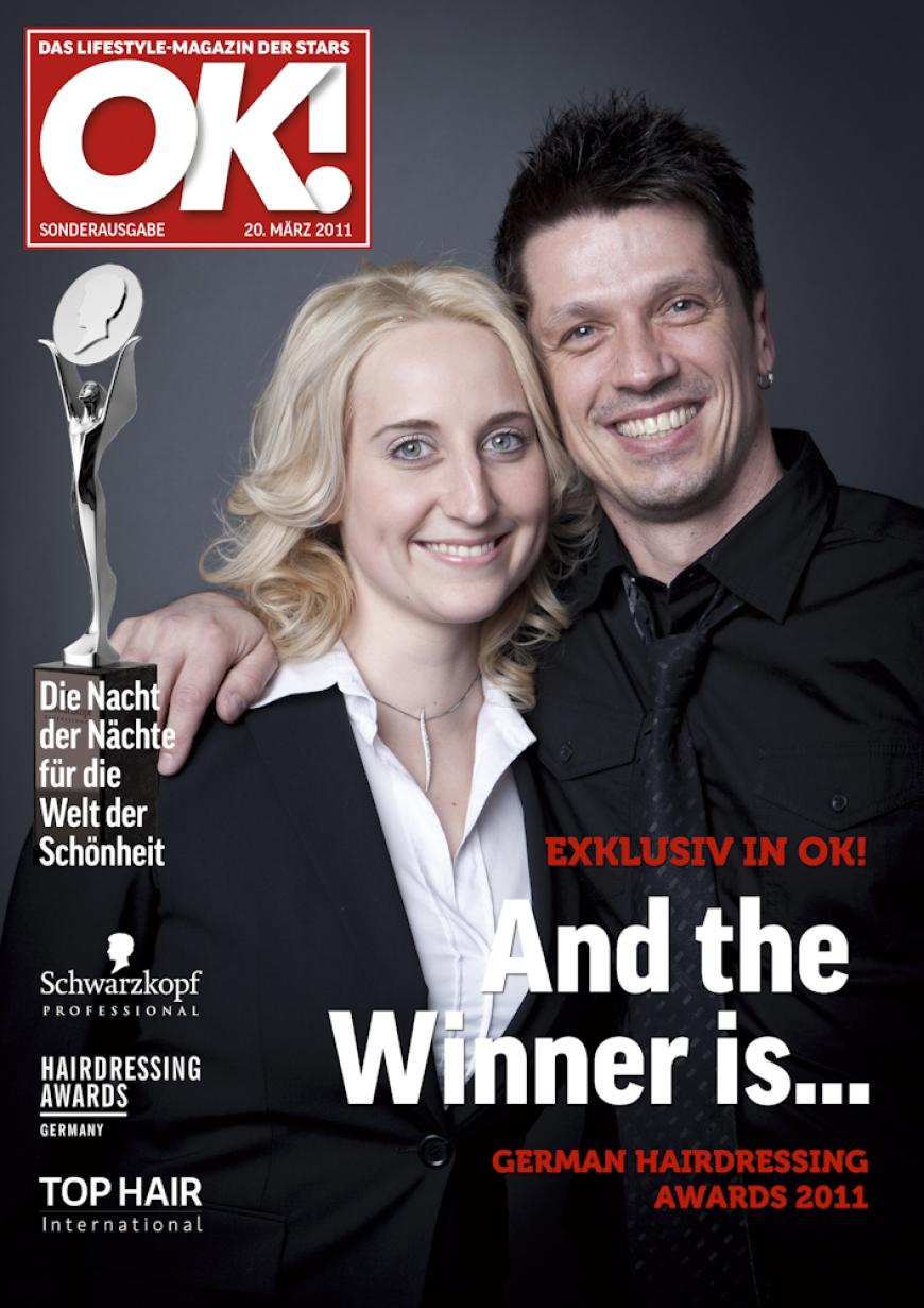 Einmal im Leben das Cover der OK! zieren! Für die Gäste des „German Hairdressing Award 2012“ wurde dieses Traum Wirklichkeit. Jeder Gast des Gala-Abends konnte an einem persönlichen OK! Fotoshooting teilnehmen - und die tollen Ergebnisse sehen Sie hier! Viel Spaß beim Durchklicken!