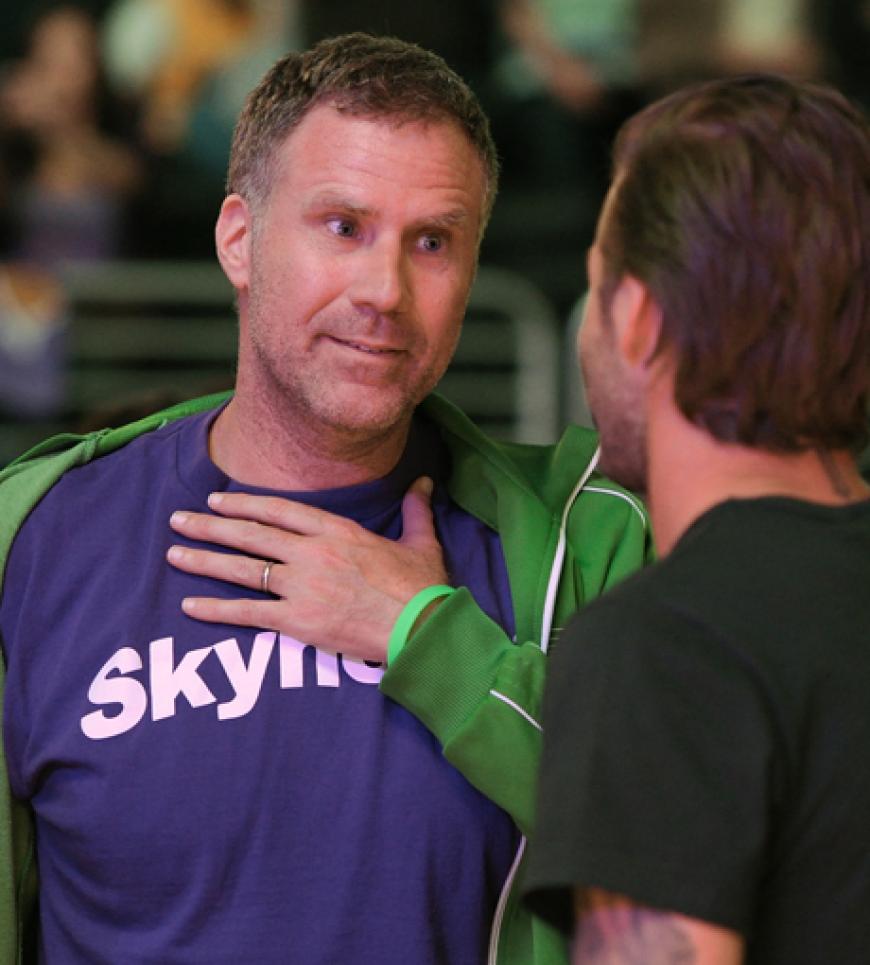Männersache: Will Ferrell im Gespräch mit David Beckham