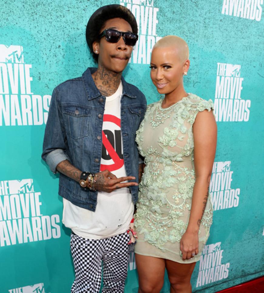 Rapper Wiz Khalifa mit Kanye Wests Ex Amber Rose