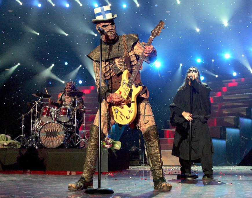 Lordi - die finnische Hard-Rock Band sorgte beim 'ESC 2006' für großes Aufsehen. Mit ihrer speziellen Mischung aus Hard-Rock und elektrischen Klängen schafften es die Zombies mit´ 292 Punkten auf den verdienten ersten Platz