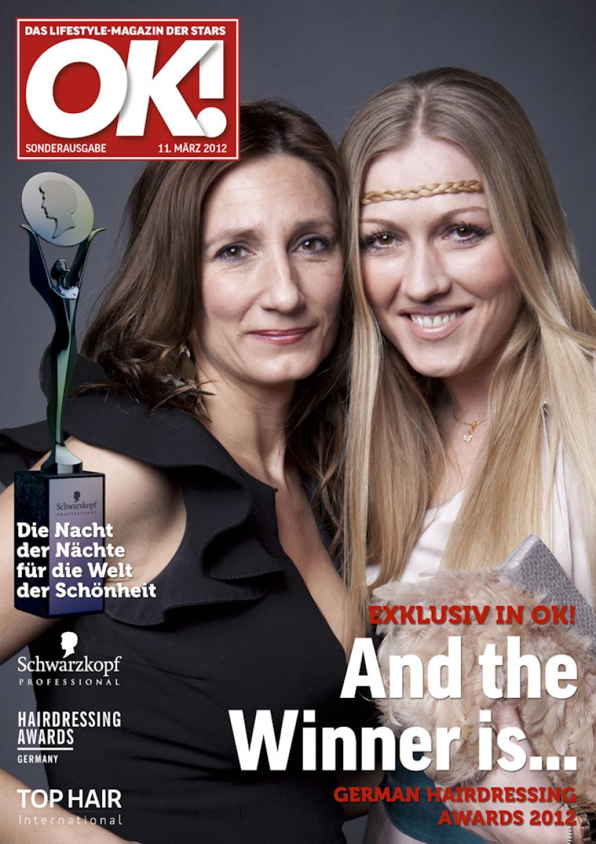 Einmal im Leben das Cover der OK! zieren! Für die Gäste des „German Hairdressing Award 2012“ wurde dieses Traum Wirklichkeit. Jeder Gast des Gala-Abends konnte an einem persönlichen OK! Fotoshooting teilnehmen - und die tollen Ergebnisse sehen Sie hier! Viel Spaß beim Durchklicken!