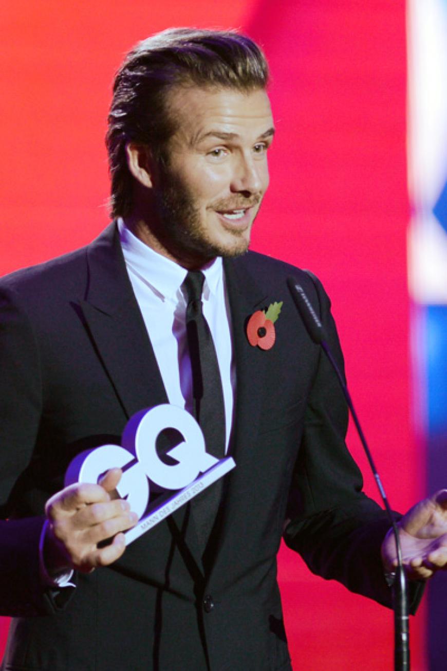 Fußball-Star David Beckham erhält den Preis