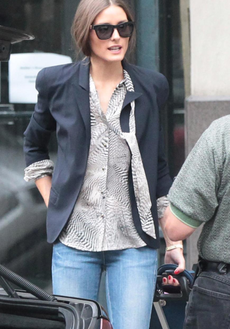 Privat liebt es Olivia leger - am liebsten in Jeans, Top und Ballerinas