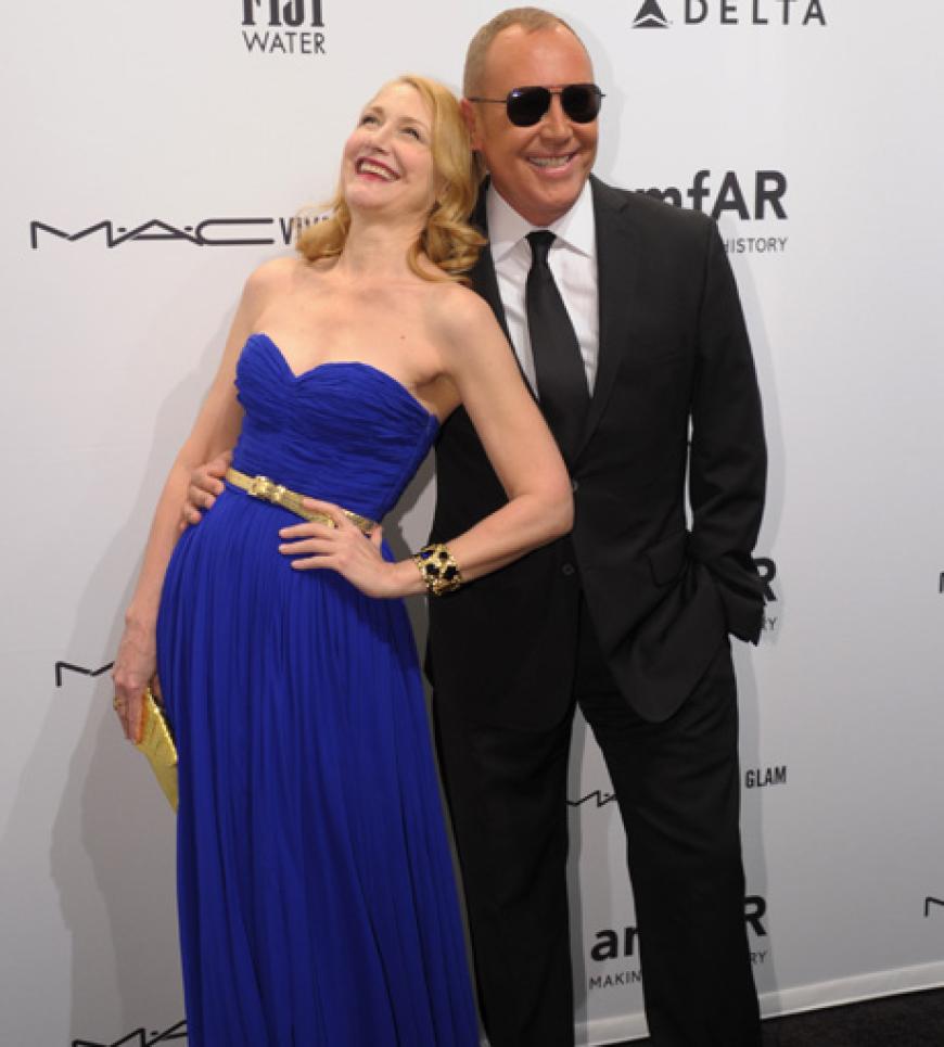 Schauspielerin Patricia Clarkson mit Designer Michael Kors