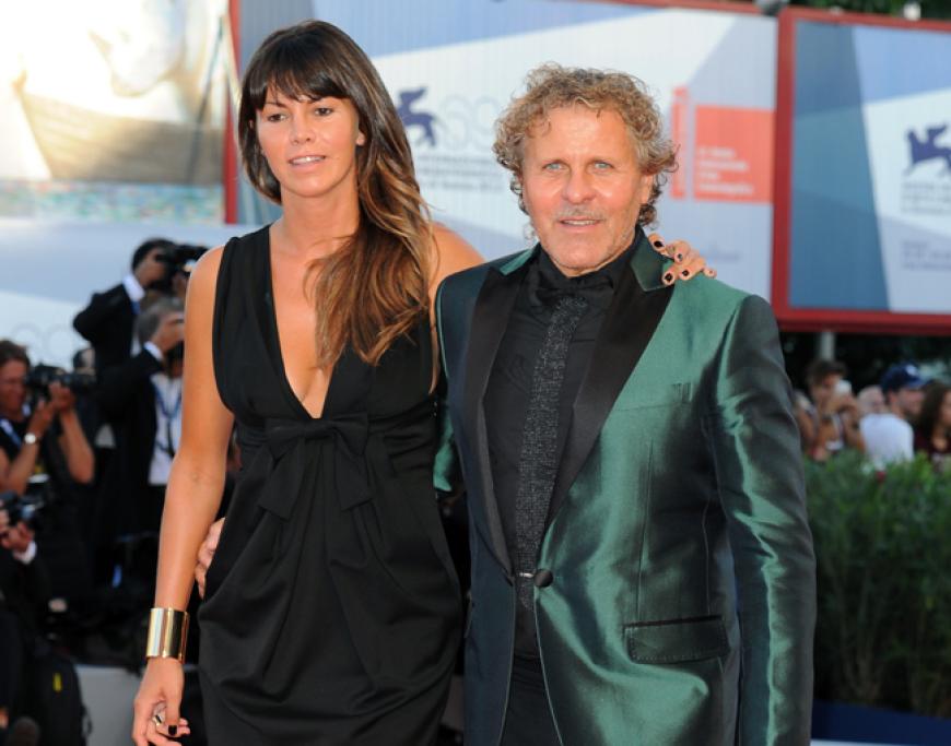 Der italienische Designer Renzo Rosso and seine hübsche Partnerin Arianna Lessi´