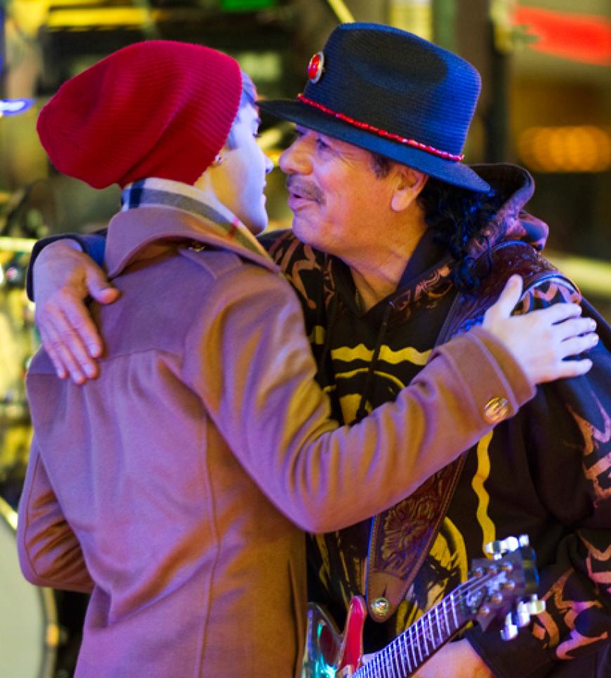 Eine Show der Superlative. Da durften Justin Bieber und Carlos Santana nicht fehlen