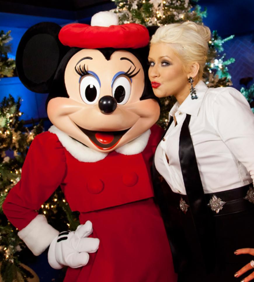 Merry Christmas! Christina Aguilera und Mini Mouse läuteten mit einem Weihnachtskonzert die X-Mas-Saison ein